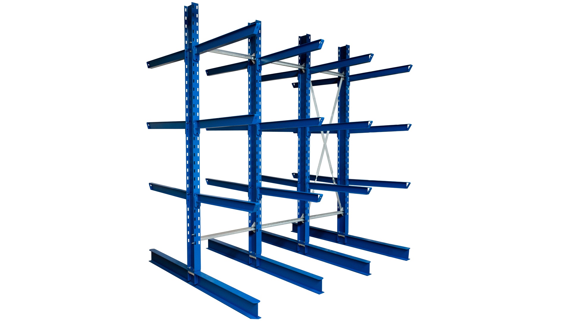 Kragarmregal doppelseitig lackiert Einhängesystem