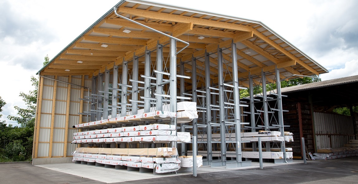 Das Kragarmregal als Unterkonstruktion einer Regalhalle