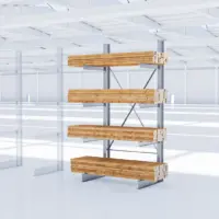 Kragarmregal einseitig feuerverzinkt 2.600 mm Nutztiefe 1.000 mm